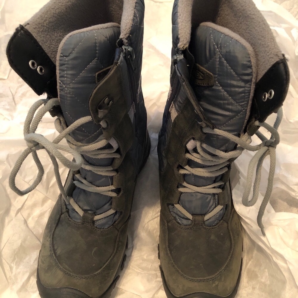 Keen Hoodoo III Tall Winter Boots - Blue/Grey - US8.5